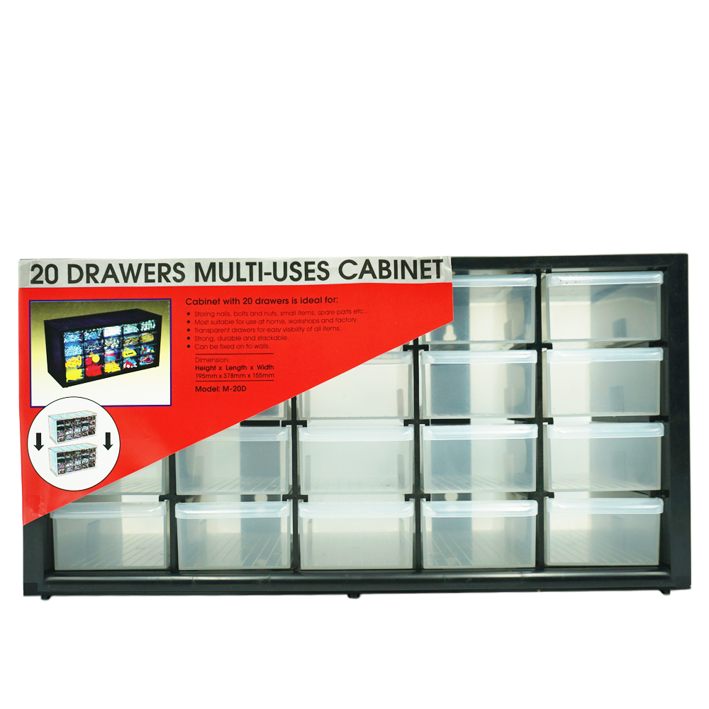 20 DRAWER PVC CABINET ์no.M-20D